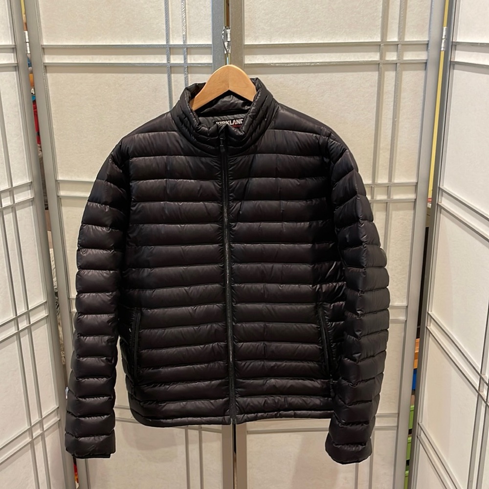 Kirkland down jacket, color black